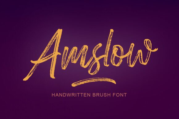 Amslow: The Casual Brush Script for Authentic Design