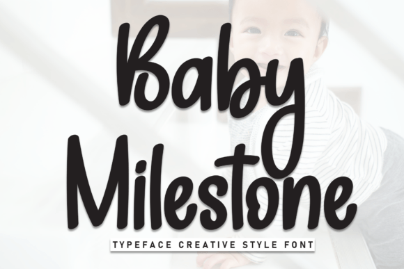 Baby Milestone: Elevating Visual Communication with Elegant Script