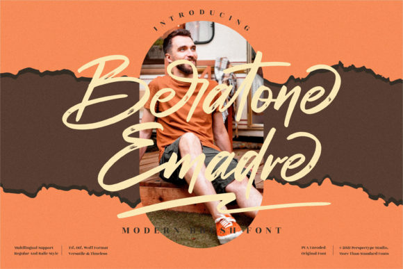 Beratone Emadre: A Script Font for Modern Branding