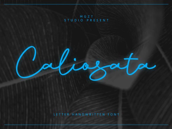 Caliosata: The Handwritten Font Balancing Charm and Elegance