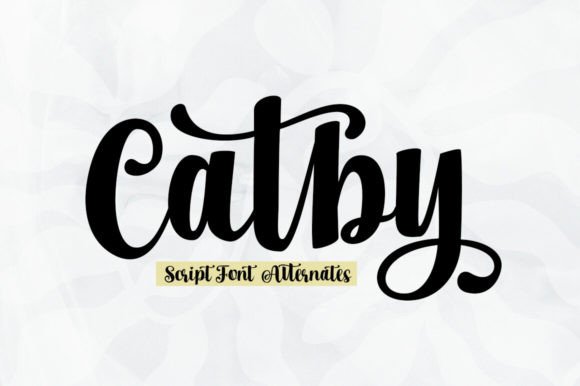 Catby: Elevating Designs with Elegant Script Typography
