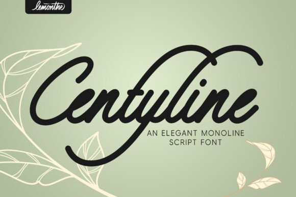 Centyline: The Elegant Monoline Script for Modern Design