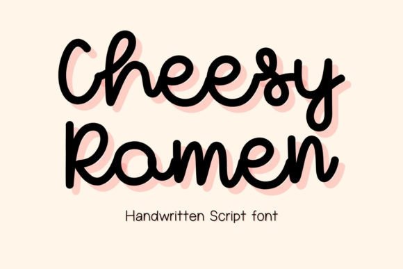 Cheesy Ramen: A Script Font for Warm, Authentic Design