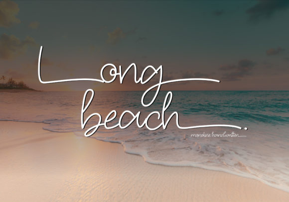 Elevate Your Designs with the Long Beach Script Font