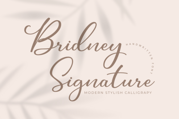 Exploring the Bridney Signature Font