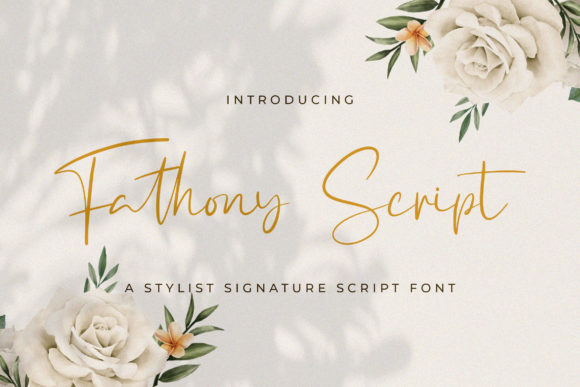 Fathony: The Elegant Script Font for Modern Design