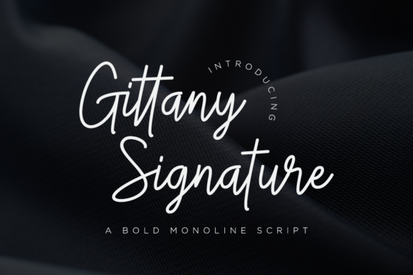 Gittany Signature: Elevate Your Design with Elegant Script