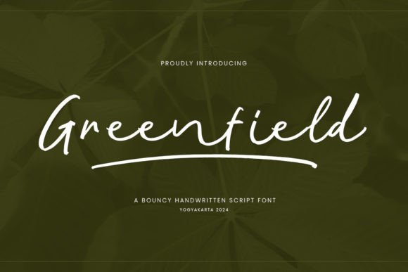 Greenfield: A Bouncy Handwritten Script for Modern Design