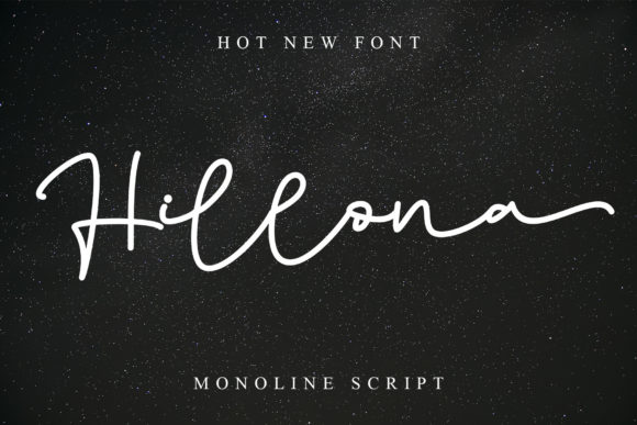 Hillona: A Modern Script Font for Elegant Design