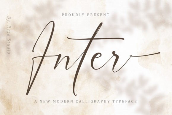 Inter: The Elegant Calligraphy Script for Modern Design