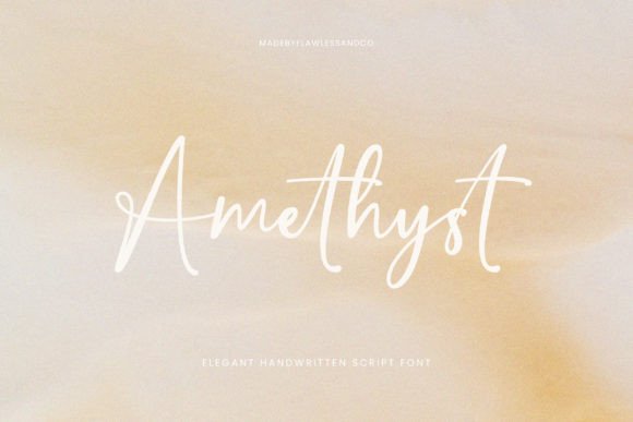 Introducing Amethyst: Elegant Handwritten Script Font
