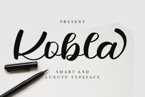 Kobla: A Cursive Script Font for Modern Design