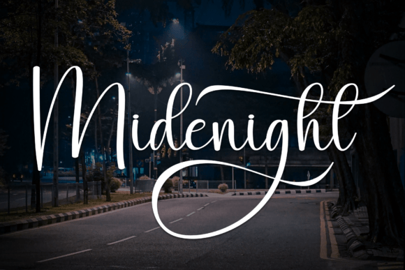 Midenight: The Script Font for Modern Elegance