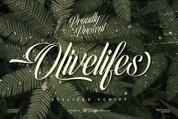 Olivelifes Script Font: Dynamic Typography for Bold Branding
