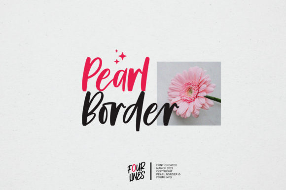Pearl Border: Elevating Designs with Cursive Charm
