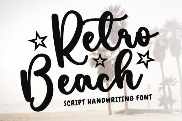 Retro Beach: Elegant Script for Modern Design