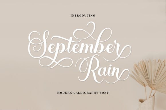 September Rain Script: Crafting Visual Poetry in Design