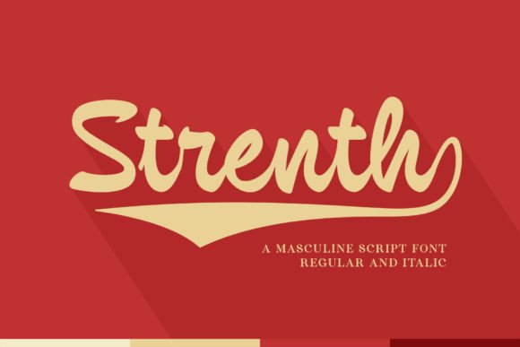Strenth: A Bold Script Font for Impactful Design