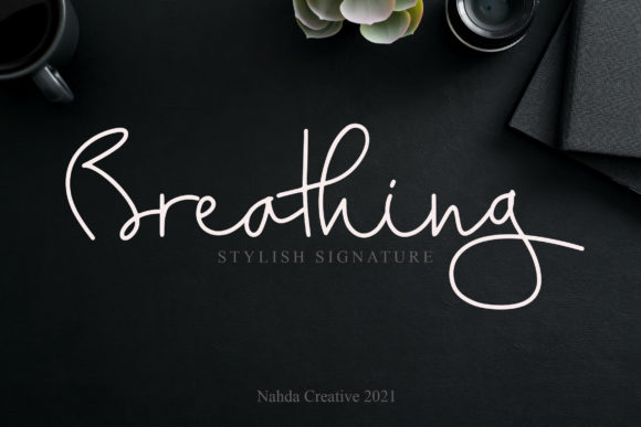 The Elegance of Breathing: A Script Font for Modern Design