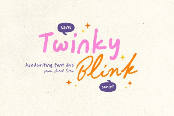 Twinky Blink: Elevate Your Design with Handwritten Harmony