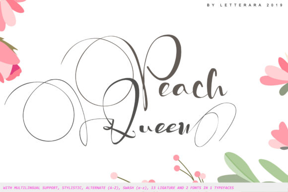 Unleash Creative Energy with the Peach Queen Font