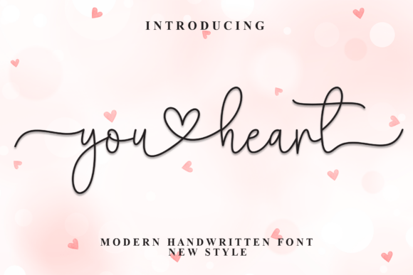 You Heart: A Modern Calligraphy Font for Elegant Design