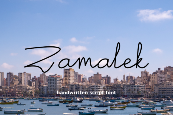 Zamalek: A Handwritten Font for Authentic Branding